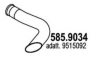 VOLVO 9515092 Exhaust Pipe